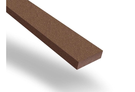 Megawood massieve composiet constructiebalken Plus Jumbo, 40mm dik, 145mm breed, 420cm lang, Lavabruin